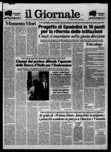 Il giornale nuovo : quotidiano del mattino